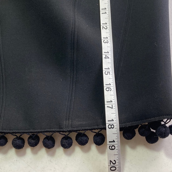 Pinko Black Crop Top with Pom-Pom Detail - Picture 9 of 9